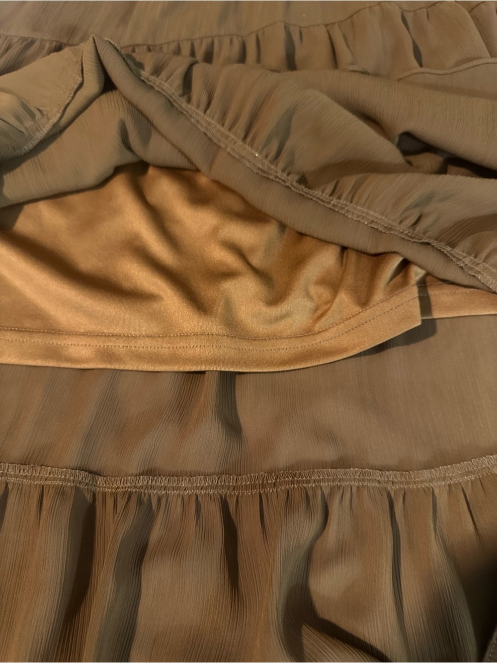 Wishlist Women's Tiered Maxi Skirt in Brown - Picture 2 of 5